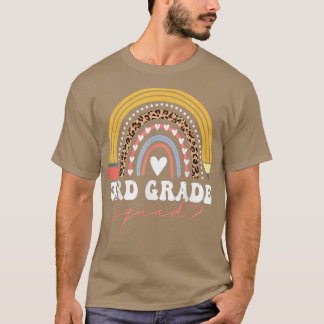 Camiseta 3rd grade Rainbow teacher team Third grade squad g