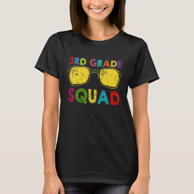 Camiseta 3rd Grade Squad Back To School Third Grade Teacher (Frente)