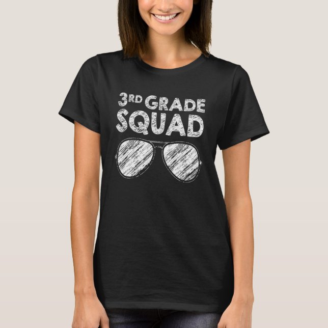 Camiseta 3rd Grade Squad Back To School Third Grade Teacher (Frente)
