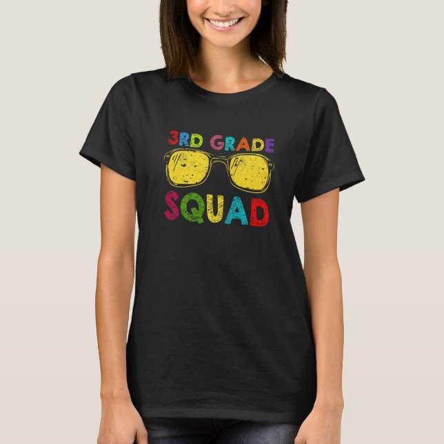 Camiseta 3rd Grade Squad Back To School Third Grade Teacher (Frente)