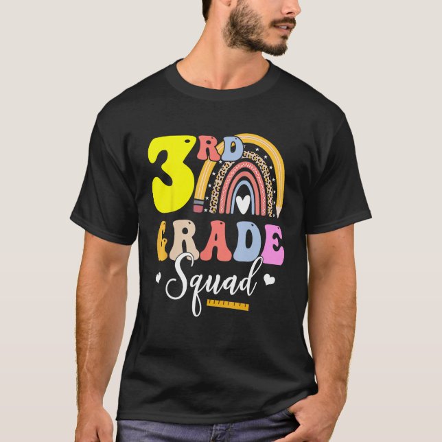 Camiseta 3rd Grade Squad Teachers Kids Third Grade Back to  (Frente)