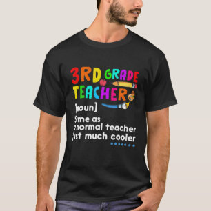 Camiseta 3Rd Grade Teacher Noun Definition Back To School M