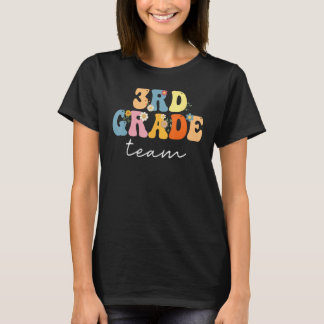 Camiseta 3rd Grade Team Groovy  Women Happy First Day Of Sc