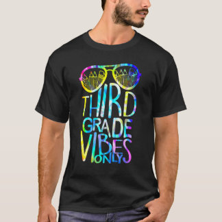 Camiseta 3rd Third Grade Vibes Only Back To School Team Tea