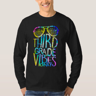 Camiseta 3rd Third Grade Vibes Only Back To School Team Tea