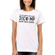 3XCOMP Camisa-T feminina - Branco