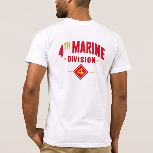 Camiseta 4ª Divisão Marinha "Lutar em Quarto Lugar" Persona (Verso)