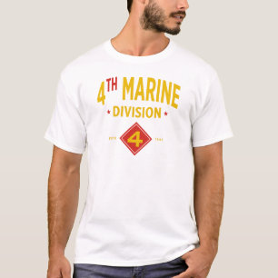Camiseta 4ª Divisão Marinha Militar dos Estados Unidos
