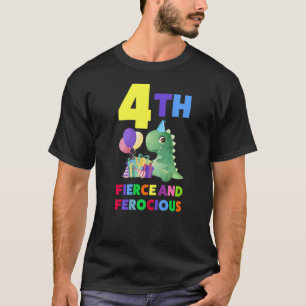 Camiseta 4ª Idade Feroz E Feroz De 4 Quarto Aniversário