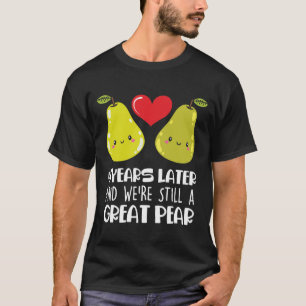 Camiseta 4º aniversário de casamento Presente Casado com Pe