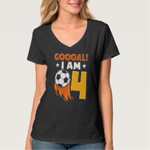 Camiseta 4º Aniversário Futebol que era Festa de aniversári