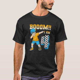 Camiseta 4º Aniversário Futebol que era Festa de aniversári