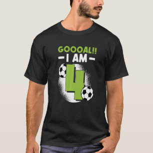 Camiseta 4º Aniversário Futebol que era Festa de aniversári