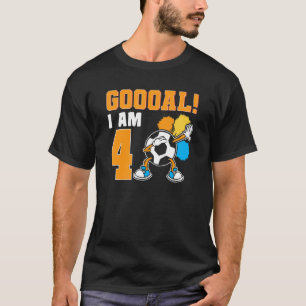 Camiseta 4º Aniversário Futebol que era Festa de aniversári