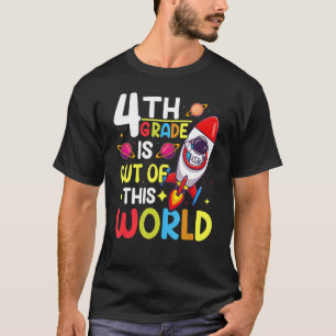 Camiseta 4º ano é fora deste mundo de volta à escola