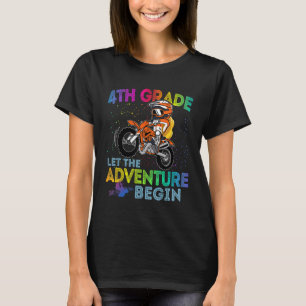 Camiseta 4º ano Que a aventura comece Bicicleta de terra de