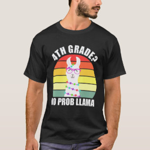 Camiseta 4º ano sem problemas Lhama volta às aulas quarta s