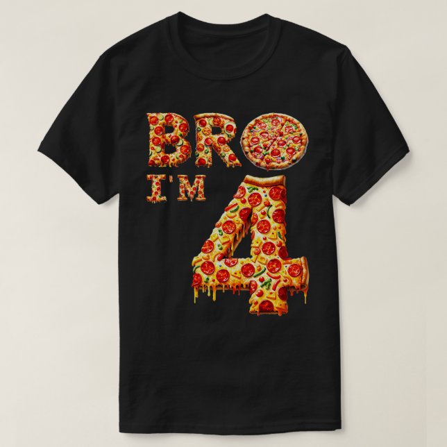 Camiseta 4º Bro Im 4 Cinco Quintas Pizza (Frente do Design)