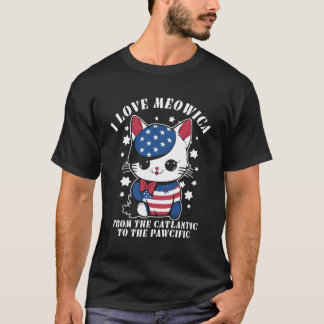 Camiseta 4º De Julho Bandeira Americana Eu Amo Mulheres De