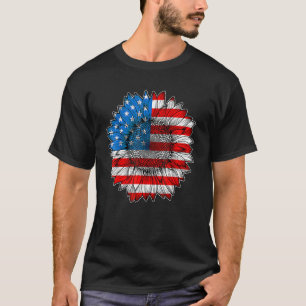 Camiseta 4º De Julho Bandeira Americana Homens Patrióticos 