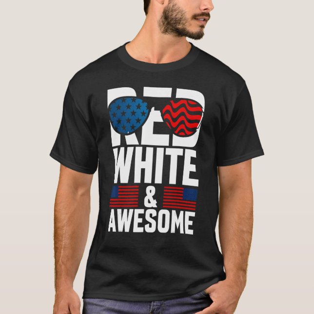Camiseta 4º de julho roupa norte-americano bandeira america (Frente)
