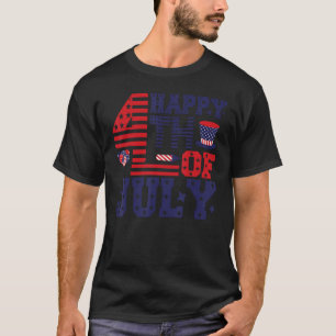 Camiseta 4º de julho roupa norte-americano bandeira america