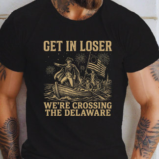 Camiseta 4º Entre no Perdedor Estamos Cruzando O Delaware