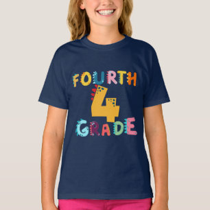 Camiseta 4º GRAU Dino Squad boys Girls Professora B2S