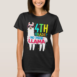 Camiseta 4º Grau Llama de volta à Escola do Primeiro Dia Se