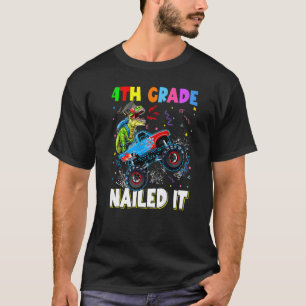 Camiseta 4º Grau Nails Dinossaur Rex Monster Truck Gra