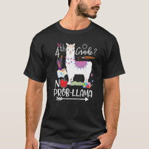 Camiseta 4º Grau Prob Llama Primeiro Dia de Professores Esc