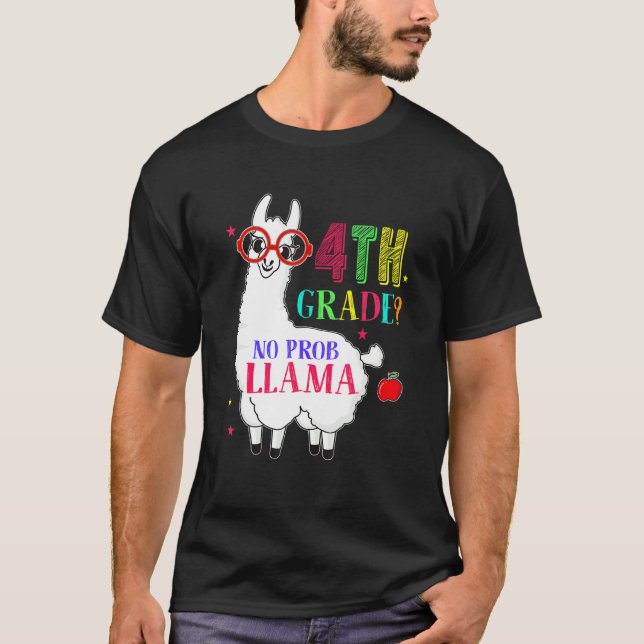 Camiseta 4º Grau Sem Prob Llama AFacial (Frente)