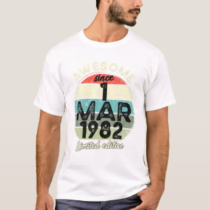 Camiseta 40ª aniversário de 40 anos de Presente do Pai Mãe