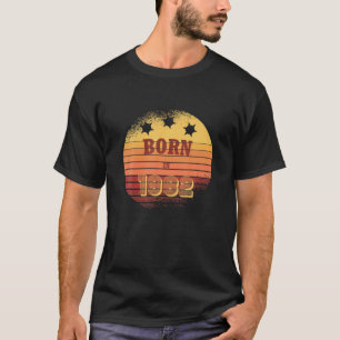 Camiseta 40º Aniversário Clássico Retro Vintage Sunset Birt