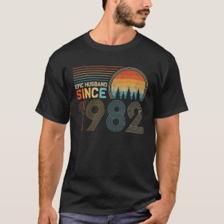 Camiseta 40º Aniversário De Casamento Para Ele, Epic Husban