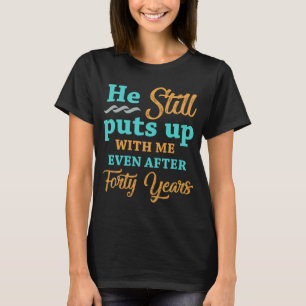 Camiseta 40º Aniversário do Humor das Mulheres