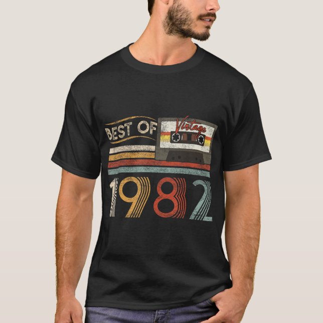 Camiseta 40º Melhor dos Presentes de Aniversário de 1982 Vi (Frente)