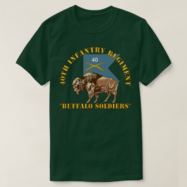 Camiseta 40º Regimento de Infantaria Soldados Buffalo com 4 (Frente do Design)