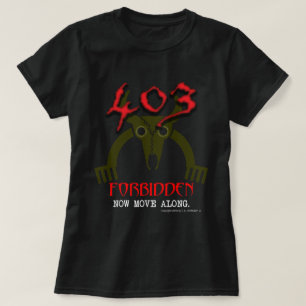 Camiseta 403 Morto Proibida Pelo Código T-Shirt