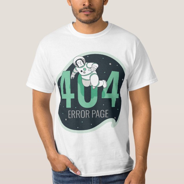Camiseta 404, engraçado, código de área 404, erro 404, erro (Frente)