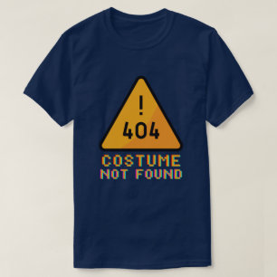 Camiseta 404 Fantasia Não Encontrada Divertida