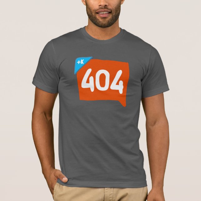 Camiseta 404 Klout não encontrado (Frente)
