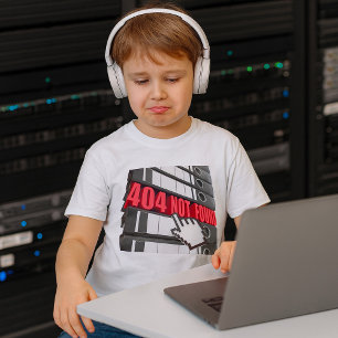 Camiseta 404 Mensagem de erro de site não encontrada