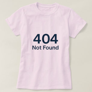 Camiseta 404 Não Encontrado