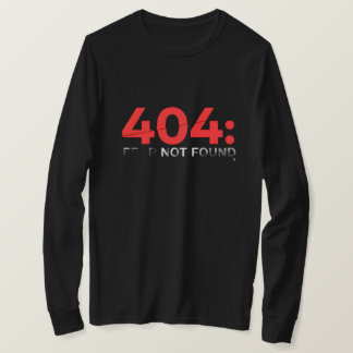 Camiseta 404: Não encontrado com defeito retrô