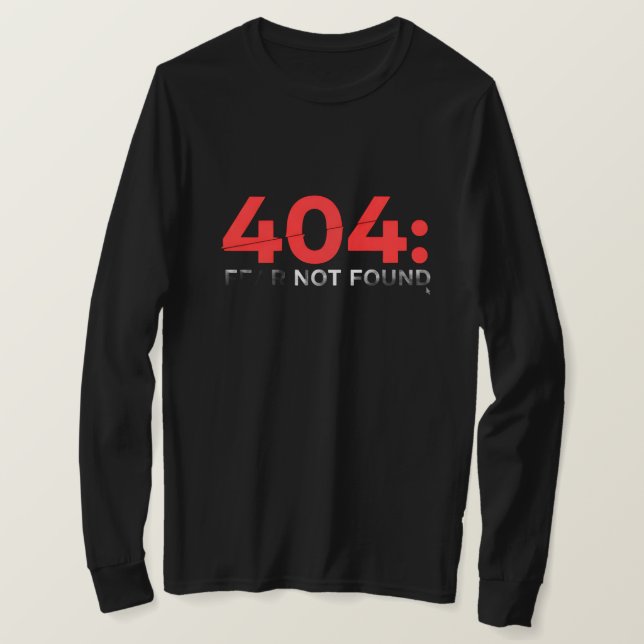 Camiseta 404: Não encontrado com defeito retrô (Frente do Design)