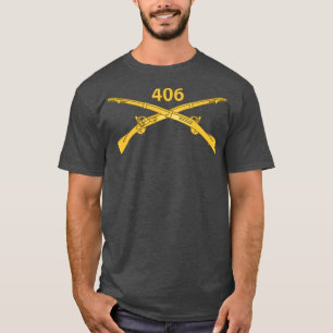 Camiseta 406. º Regimento de Infantaria com Ramificação com