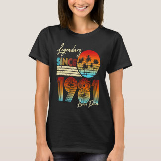 Camiseta 40.º aniversário Legendário Desde Março De 1981 40