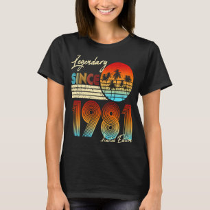 Camiseta 40.º aniversário Legendário Desde Março De 1981 40
