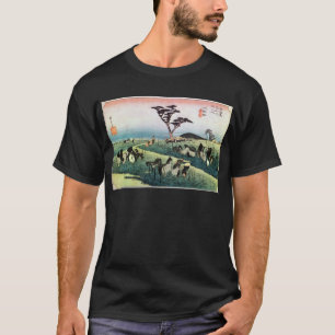 Camiseta 40. 池 鯉 宿, 広 重 Chiryu-juku, Hiroshige, Ukiyo-e